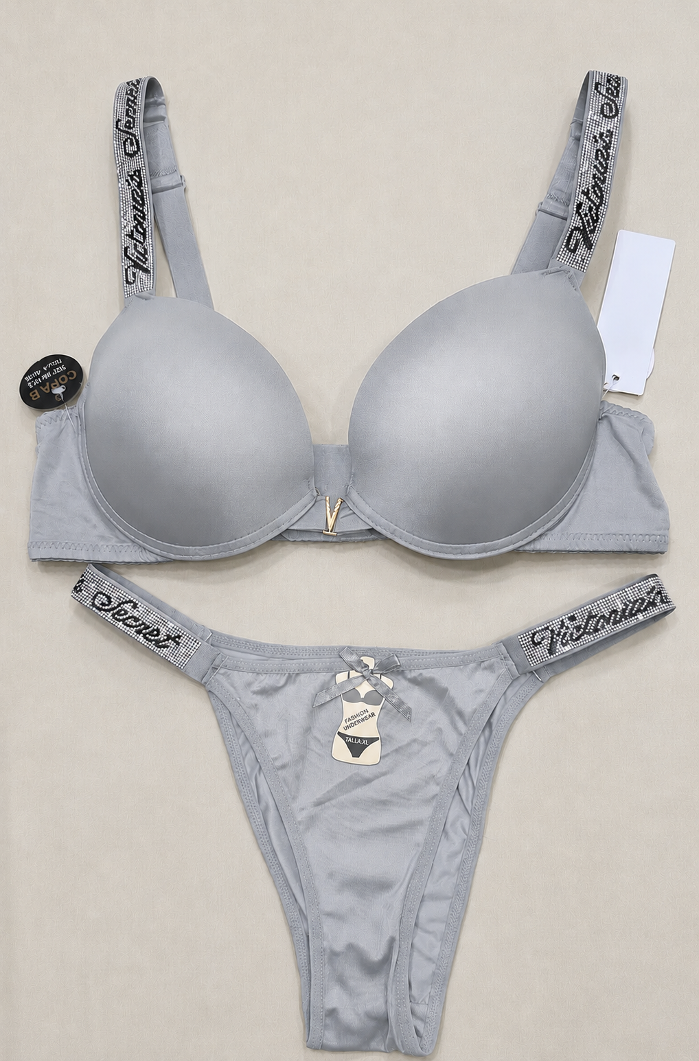 Ruby Luxe Diamond Bra Set ✨
