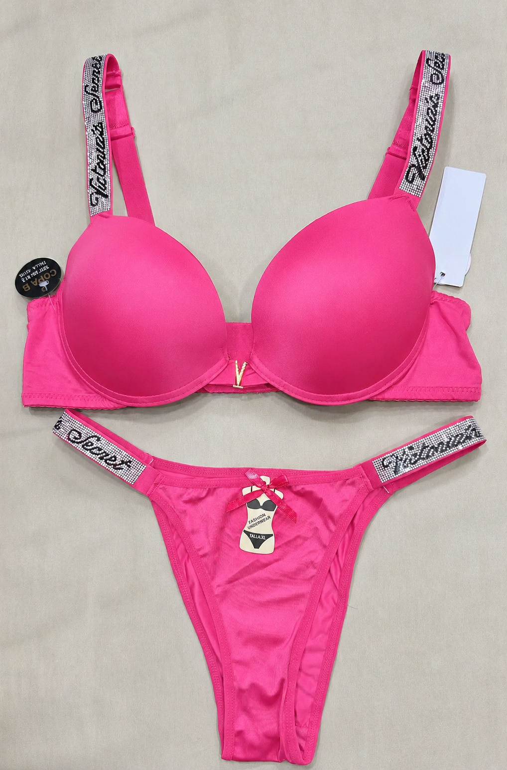 Ruby Luxe Diamond Bra Set ✨