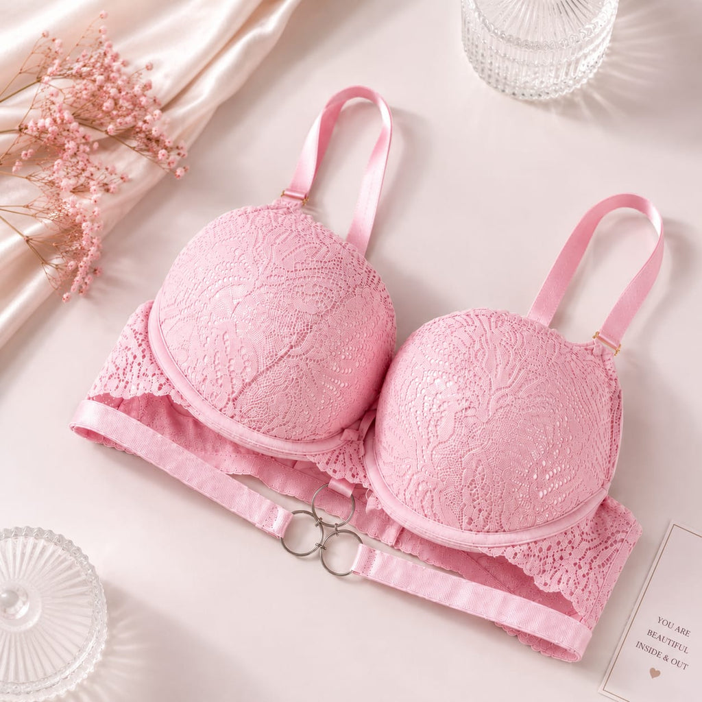 ✨Pack of 3 – Lunévia Lace Push-Up Bra