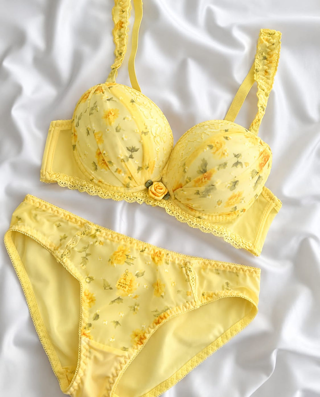 Pack of 3 Blush Petal Lace Bra Set