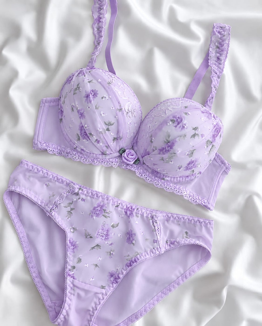 Pack of 3 Blush Petal Lace Bra Set