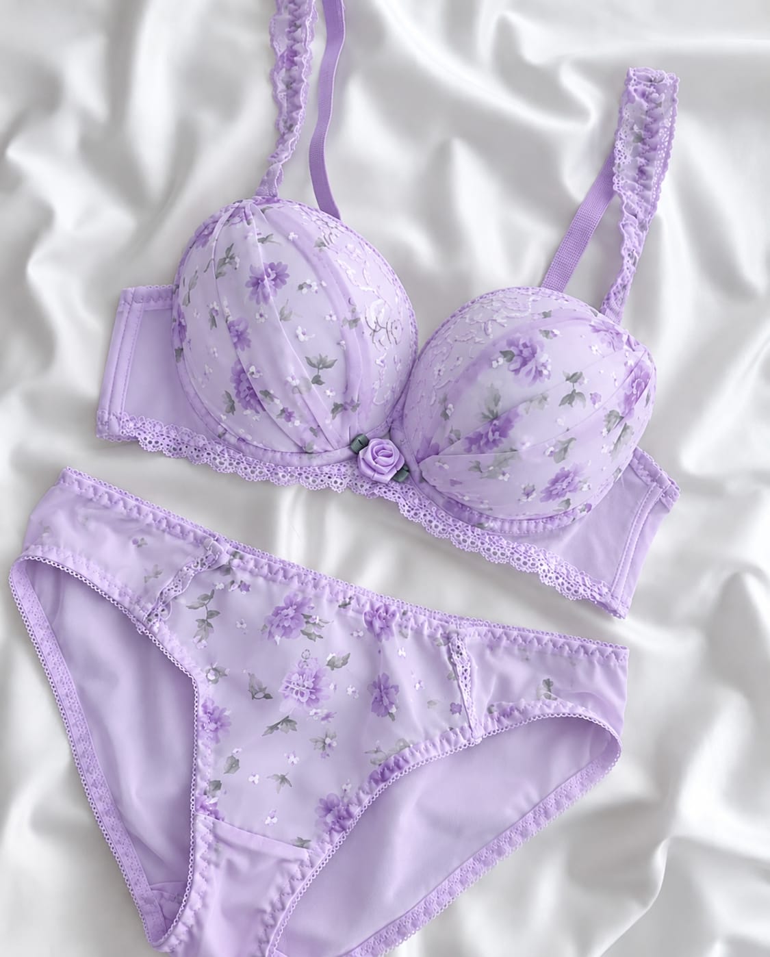 Pack of 3 Blush Petal Lace Bra Set