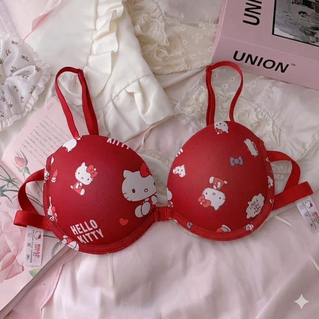 Pack of 3New Hello Kitty Bra Set - Premium by Luxury Desires