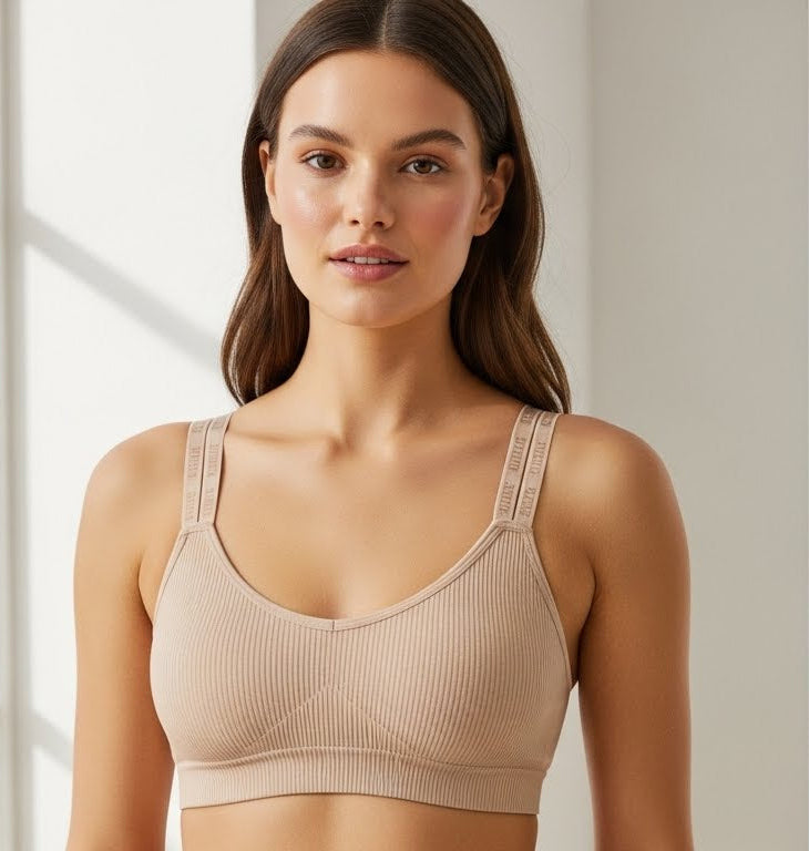 Love Secret Written Double Stripped Bralette
