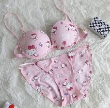 Pack of 3New Hello Kitty Bra Set - Premium by Luxury Desires