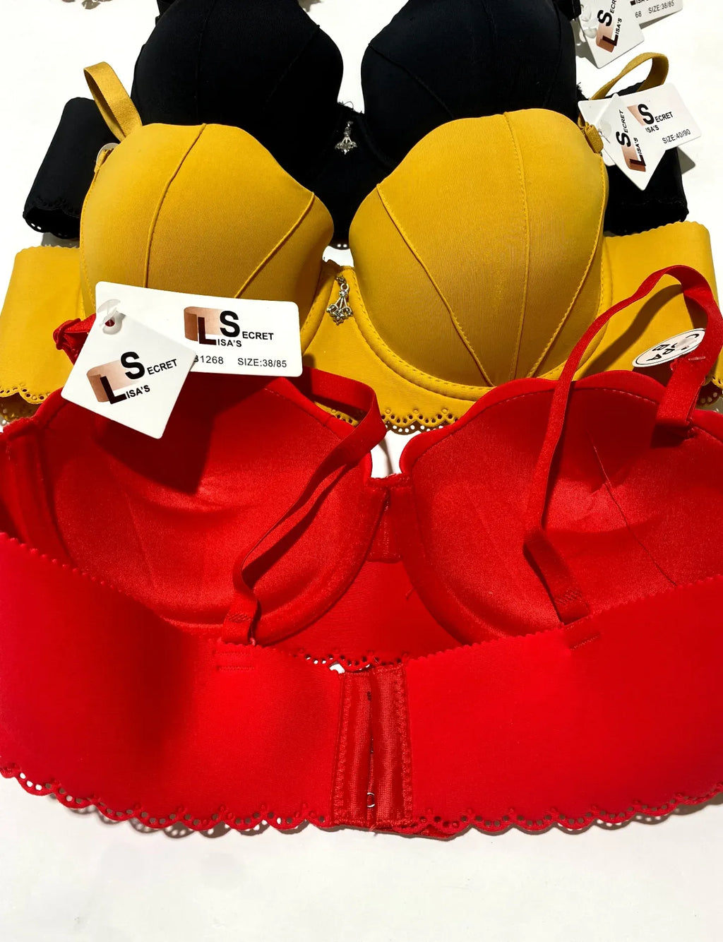 Imported Laser-Cut Shell Bandeau / Strapless Bra