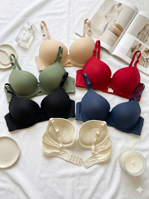 (32-38)b Soft Padded Pushup Underwire Bra (162)^